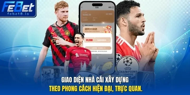 Giao diện nhà cái xây dựng theo phong cách hiện đại, trực quan.